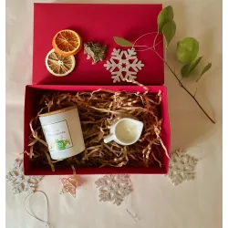 Zestaw naturalnych świec na prezent o zapachu ZIELONA HERBATA