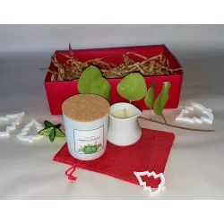 Pomysł na prezent ZESTAW ŚWIĄTECZNY naturalnych świec o zapachu ŚWIEŻE MANGO