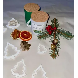 ZESTAW na prezent z naturalnych świec o zapachu RAJSKI GRAPEFRUIT