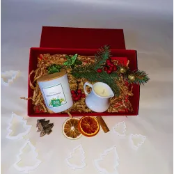 ZESTAW na prezent z naturalnych świec o zapachu RAJSKI GRAPEFRUIT