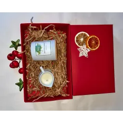 ZESTAW na prezent z naturalnych świec o zapachu RAJSKI GRAPEFRUIT