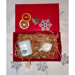 ZESTAW na prezent z naturalnych świec o zapachu RAJSKI GRAPEFRUIT