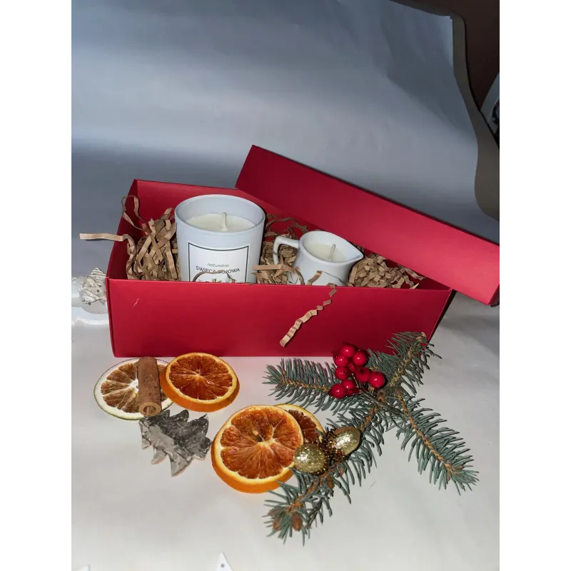 ZESTAW NA PREZENT Naturalne świece o zapachu ŚWIEŻE CYTRUSY