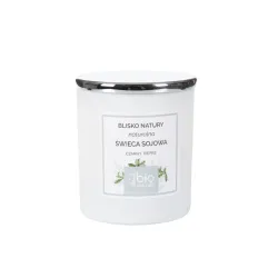 ŚWIECA SOJOWA o zapachu CZARNEGO PIEPRZU - biała