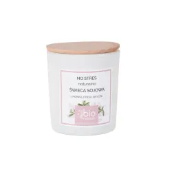 Naturalna świeca zapachowa marki Bionaturalis o zapachu fiołków